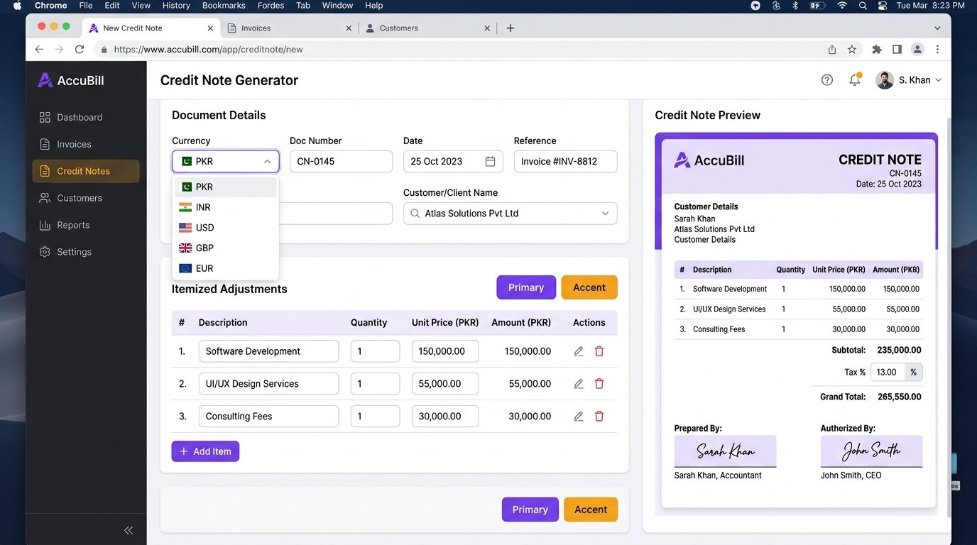 Credit Note Generator Review 2026 – Free, Fast & No Sign-Up